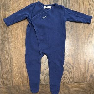 “Grace” Monica & Dandy navy footie 6-9 months
